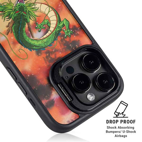 Dragon Ball Z One Wish Shenron iPhone 15 Pro Kickstand Case